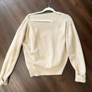 Mango MNG Boatneck/Off Shoulder Sweater - XS